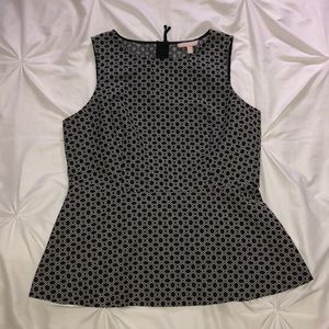 Banana Republic Geometric Peplum Top